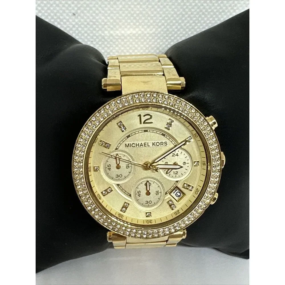 Michael Kors Parker MK5354 Women's Gold Stainless Steel Analog Dial Watch NUL1